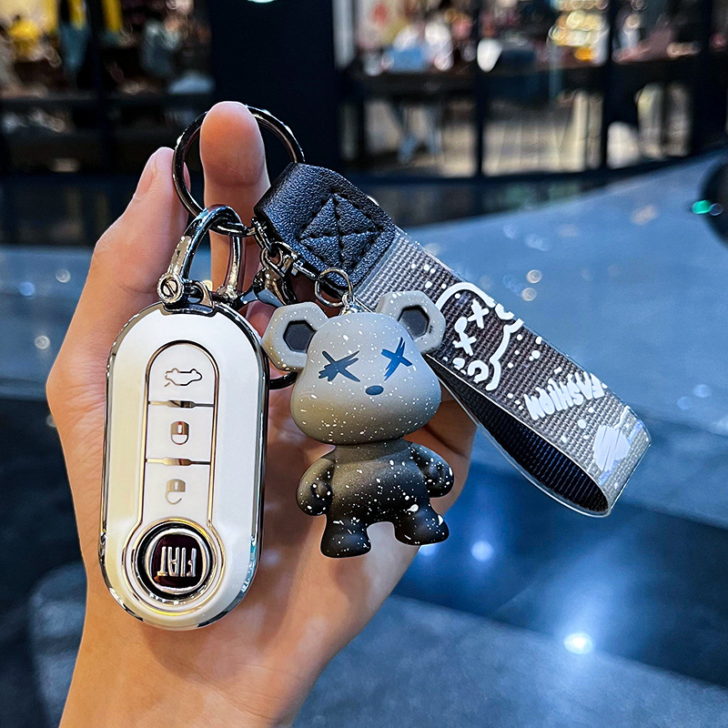 Unisex visokokvalitetno TPU kućište za ključ Fiat 500, Bravo, Iveco Ousheng