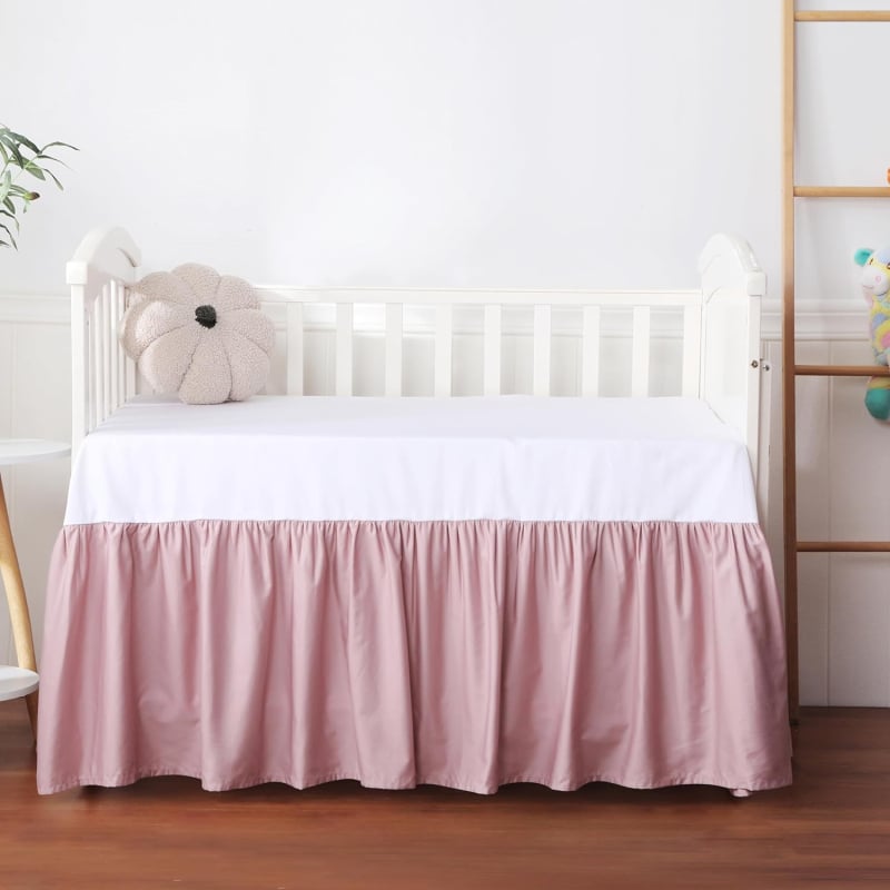Cearșaf cu elastic pentru sugari din 100% bumbac, protecție pentru saltea, lavabil la mașină, fustă de pat moale