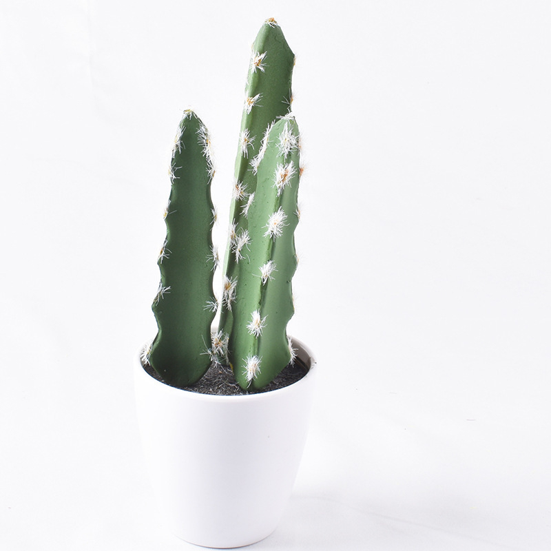 Umelý mini sukulentný kaktus do interiéru, guľatý bonsai kaktus, umelecká rastlina v dekoratívnom kvetináči