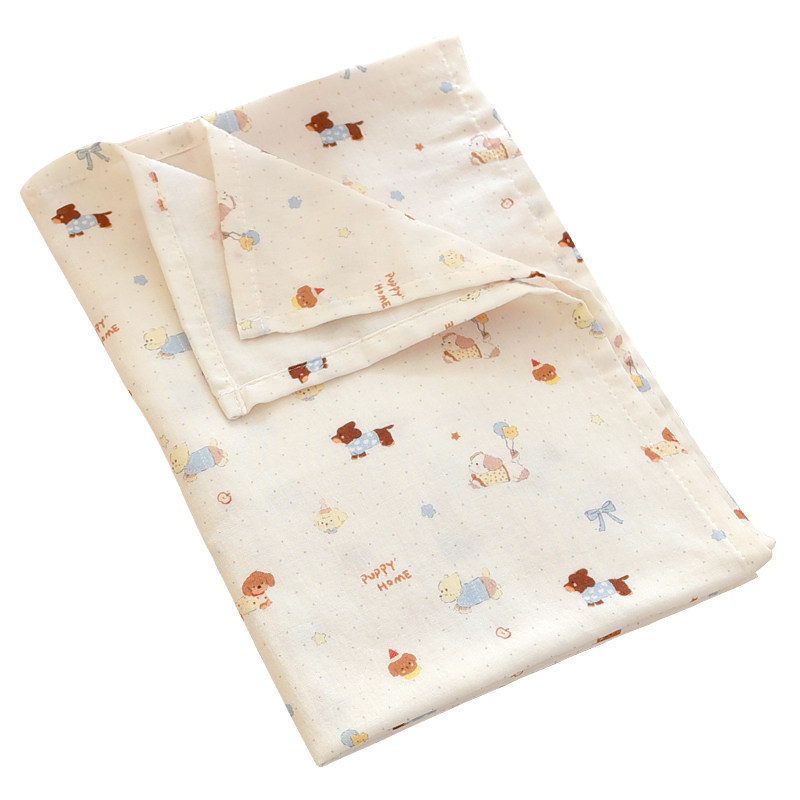 Cearșaf de pat din bumbac 100% cu țesătură gază, patchwork, pentru nou-născuți și copii, toate anotimpurile
