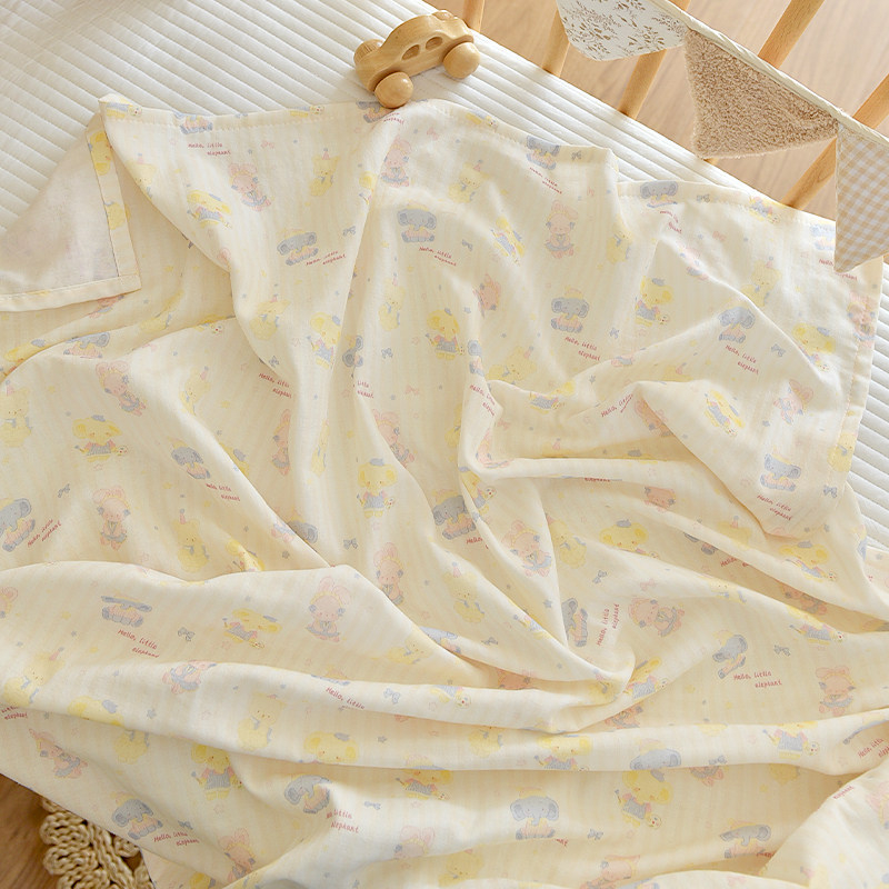 Cearșaf de pat din bumbac 100% cu țesătură gază, patchwork, pentru nou-născuți și copii, toate anotimpurile