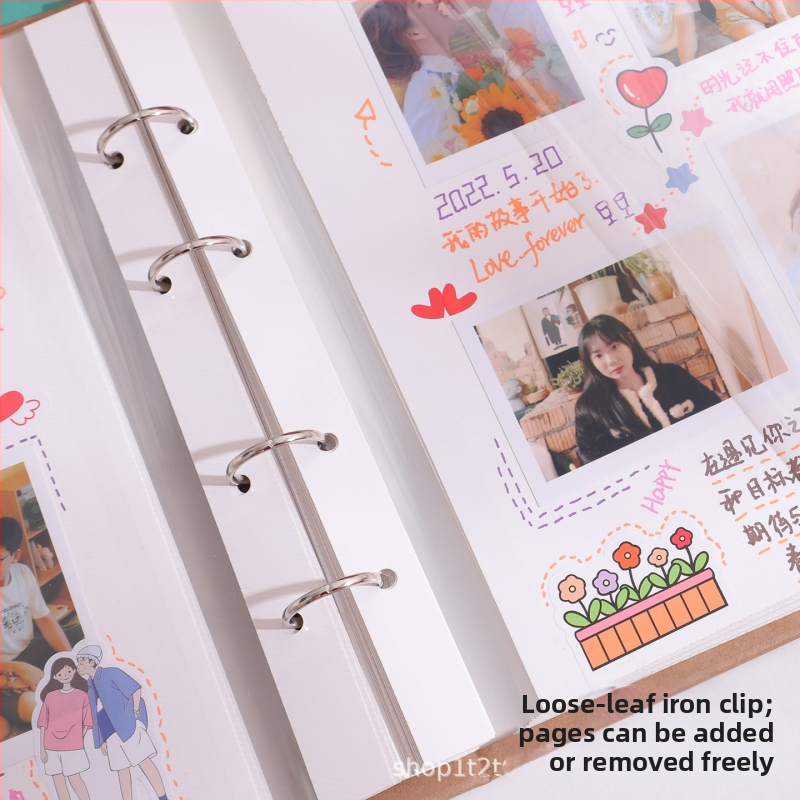 Samolepivý laminovaný fotoalbum s oknom, DIY ručne vyrobené, veľký rodinný binder pre páry a deti