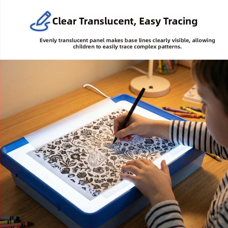 LED senzorické svetelné box pre deti – tabuľka na kreslenie a trasovanie s vodičom svetla