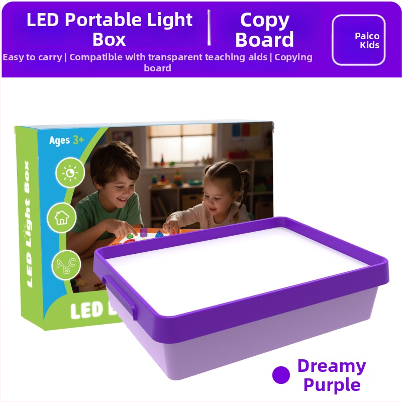 LED senzorické svetelné box pre deti – tabuľka na kreslenie a trasovanie s vodičom svetla