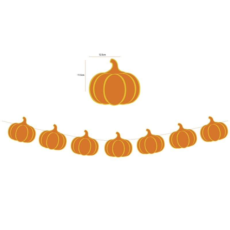 Halcsontvégű zászlófüzér parti dekoráció – születésnap, karácsony, Halloween, hópelyhek, háromszögek