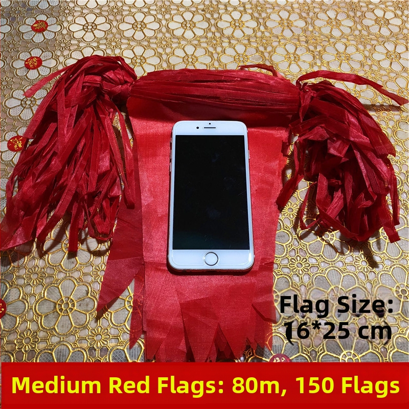 Girlanda trojuholníkových vlajočiek na svadby a otvorenia, farebná výzdoba podujatí