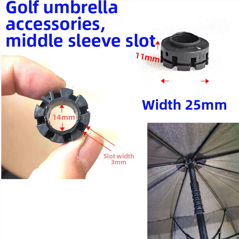 Príslušenstvo k dáždniku s 8 ramenami a dlhým stĺpom, pre slnečný aj golfový dážnik, rovná rukoväť, vláknité výstuhy