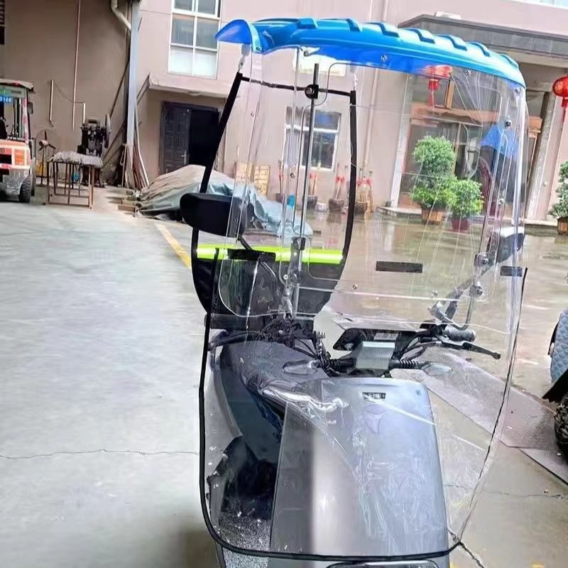 Elektromos kerékpárhoz UV‑védett árnyékoló ponyva, szélálló, stabil és biztonságos