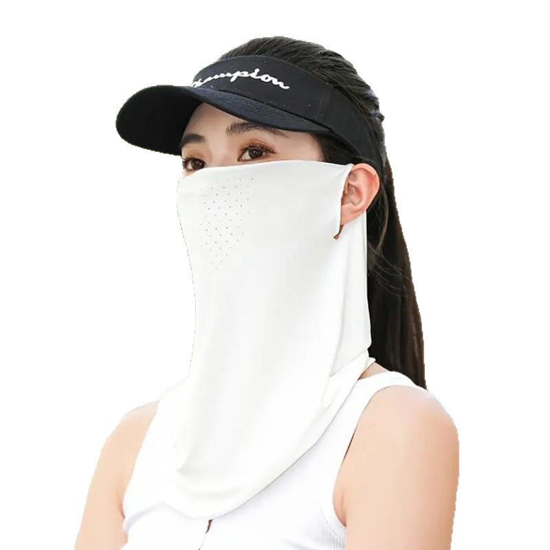 Maska za sunčevu zaštitu lica i vrata, za vanjsku vožnju biciklom i ribolov, Ice Silk tkanina, potpuno prekrivanje lica