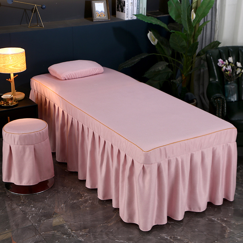 Povlak na masážny stôl z bambusových vlákien – luxusný SPA posteľná bielizeň do kozmetického salónu, na všetky ročné obdobia