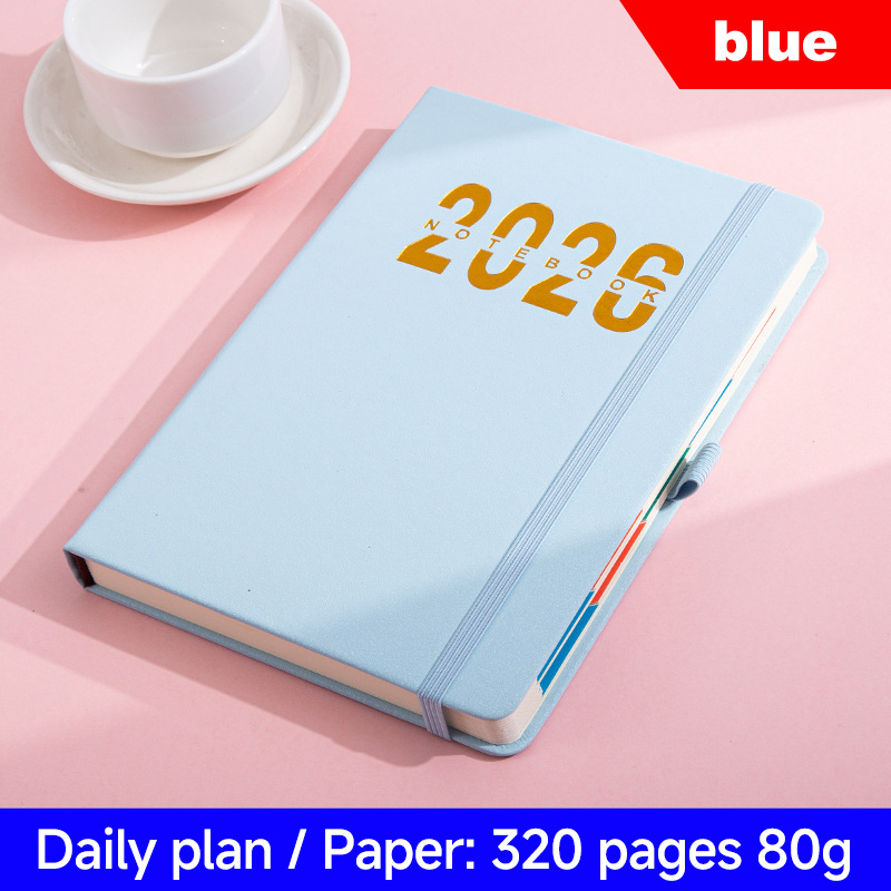2026 Obchodný plánovač: 365-dňové riadenie času, kalendár s jednou stranou na deň