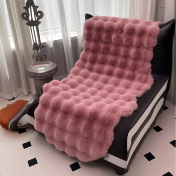 Ľahký luxusný plyšový vankúš na kreslo s integrovanou opierkou a poťahom na sedačku, hrubý a teplý; deka k oknu