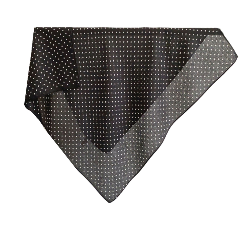 Koreai stílusú, játékos és sokoldalú pöttyös sál, 68×68 cm, pamut-len hatású textúra, nőknek, őszi-téli meleg, fejkendő és dekoratív nyakdísz