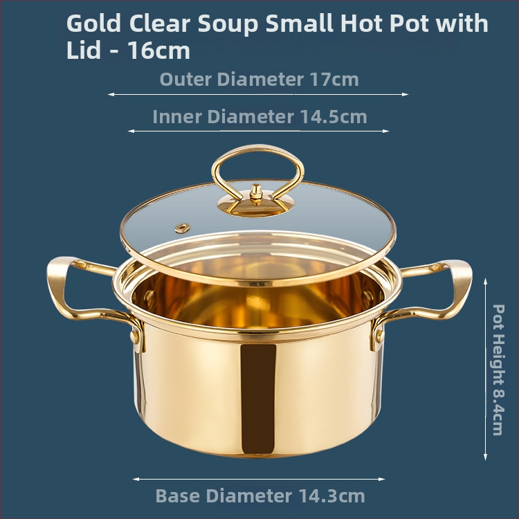 Jednoosobový nerezový hrniec na hot pot s dvojkomorovým Yin‑Yang dizajnom, objem 2,1–4 l, nepriľnavé dno