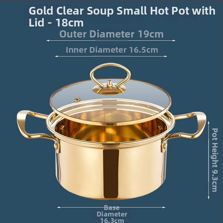 Jednoosobový nerezový hrniec na hot pot s dvojkomorovým Yin‑Yang dizajnom, objem 2,1–4 l, nepriľnavé dno