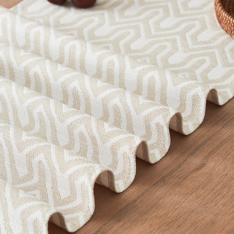 Nový čínskeho štýlu jacquard geometrický behúň na jedálenský stôl; prachotesné kryty na konferenčný stolík, botník a televízor