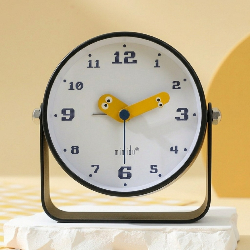 Retro veľké stolné hodiny s digitálnym časovačom, dekoratívny budík pre žiakov gymnáza, moderný minimalistický dizajn, batériové napájanie