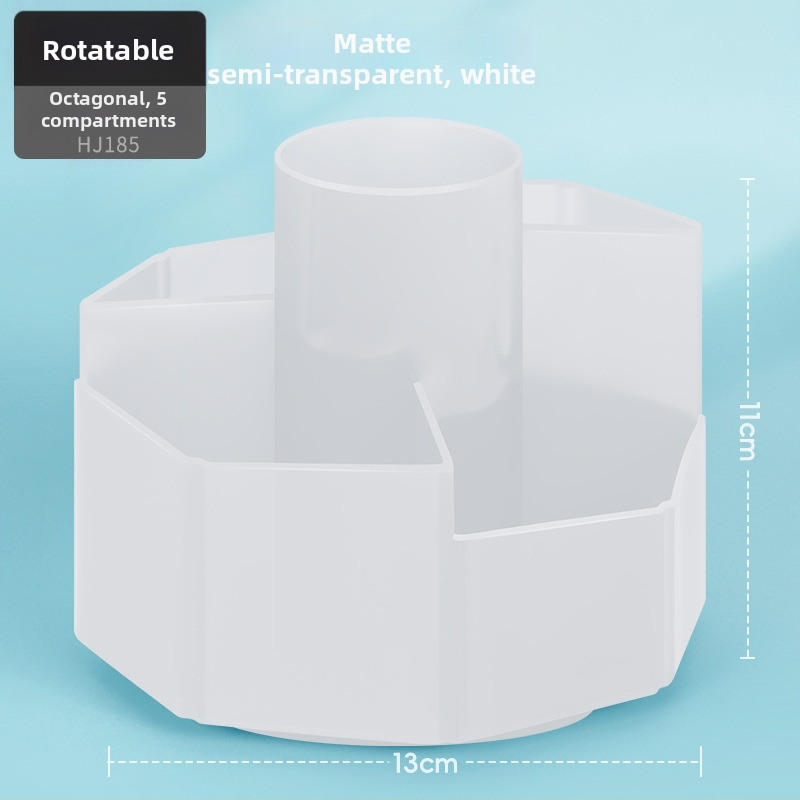 Hua Jie otočný stojan na ceruzky a kozmetický úložný box na stole