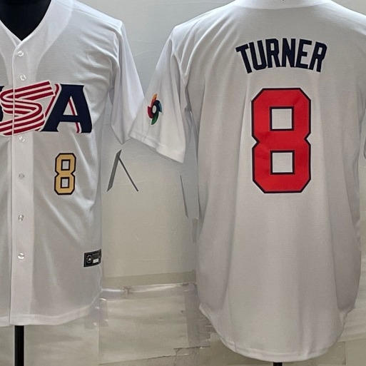 Muški USA Baseball Mike Trout bijela 2023 Svjetski baseball