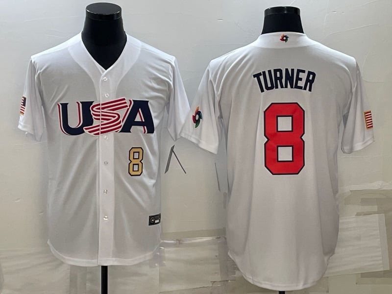 Muški USA Baseball Mike Trout bijela 2023 Svjetski baseball