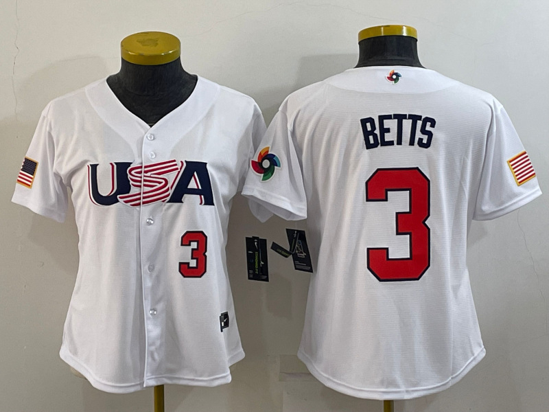 Muški USA Baseball Mike Trout bijela 2023 Svjetski baseball