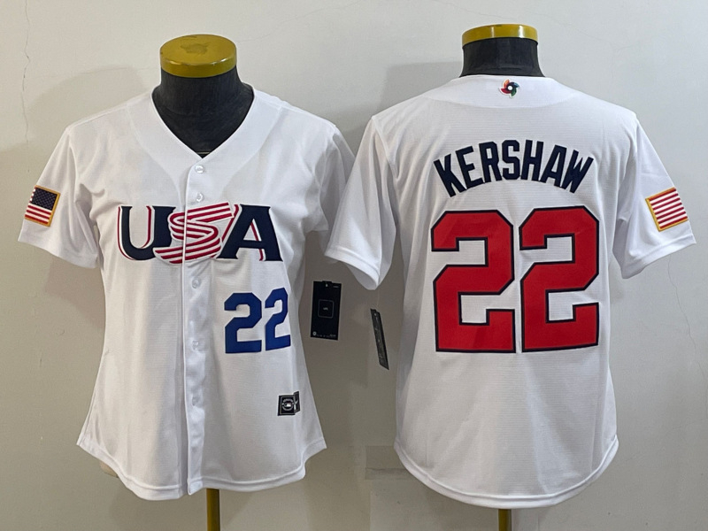Muški USA Baseball Mike Trout bijela 2023 Svjetski baseball