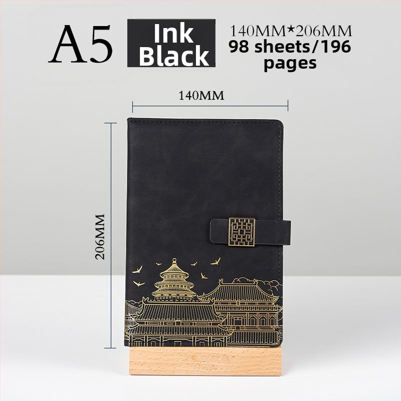 A5 obchodný zošit v darčekovej krabičke s vlastným logom – kancelária a poznámky zo stretnutí