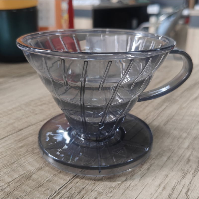 Veľký kužeľovitý filter na ručné varenie kávy, priehľadný V60 filter, malé rozmery, závitový filter na kávu