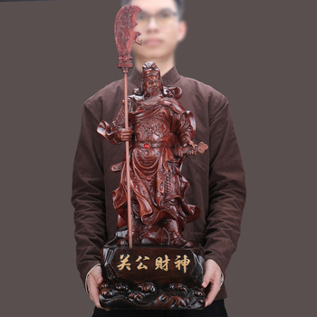 Veľká socha Guan Yu, Boh bohatstva, stojaca socha z živice pre domáce a podnikové uctievanie