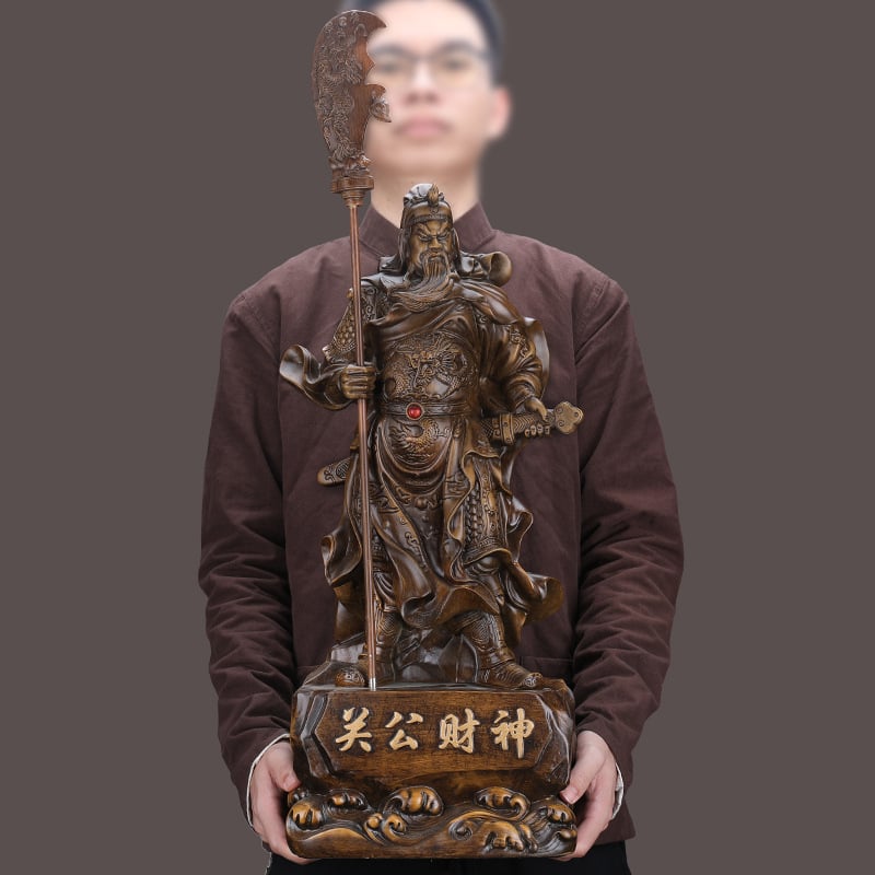 Veľká socha Guan Yu, Boh bohatstva, stojaca socha z živice pre domáce a podnikové uctievanie