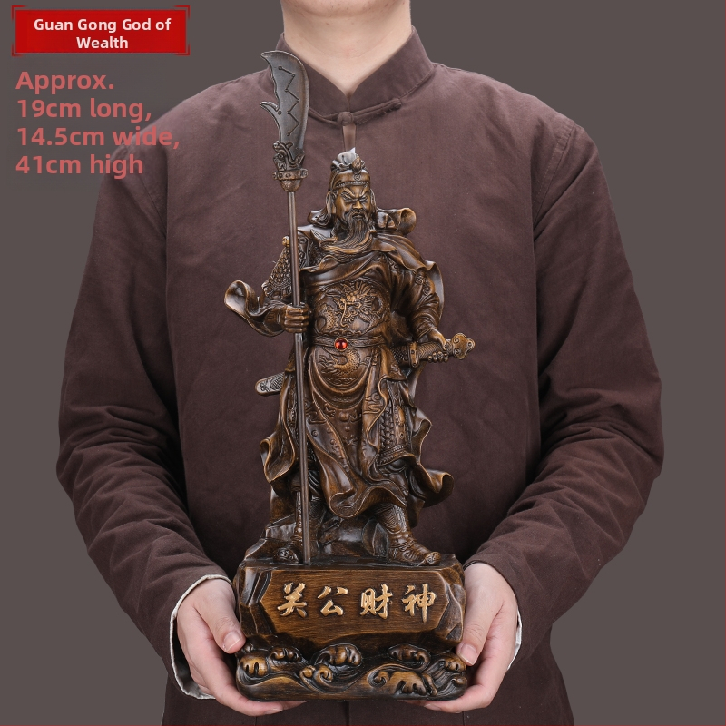Veľká socha Guan Yu, Boh bohatstva, stojaca socha z živice pre domáce a podnikové uctievanie