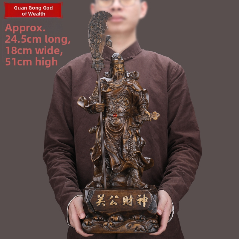 Veľká socha Guan Yu, Boh bohatstva, stojaca socha z živice pre domáce a podnikové uctievanie
