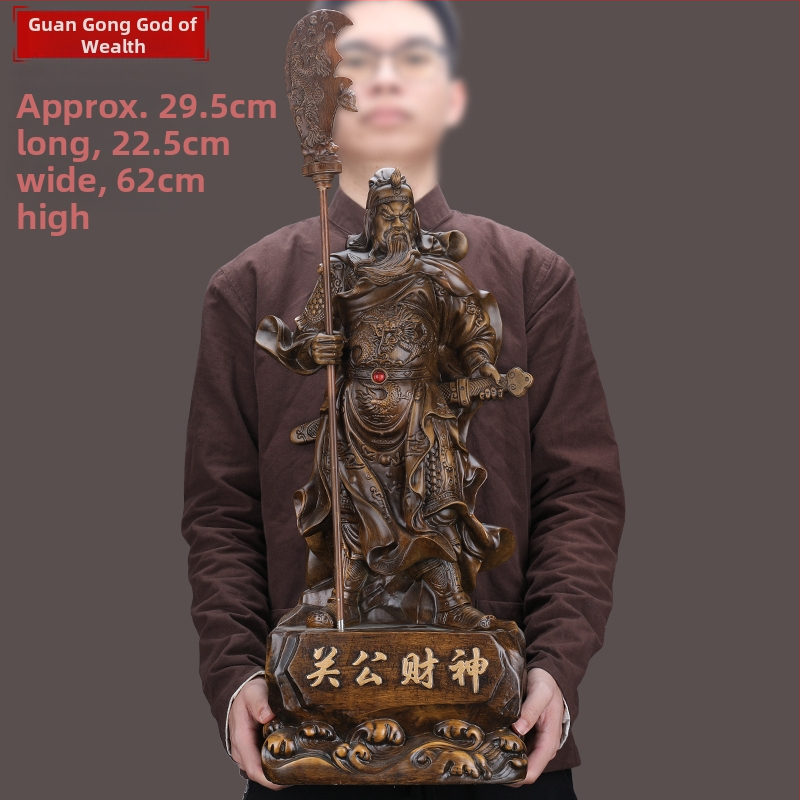 Veľká socha Guan Yu, Boh bohatstva, stojaca socha z živice pre domáce a podnikové uctievanie