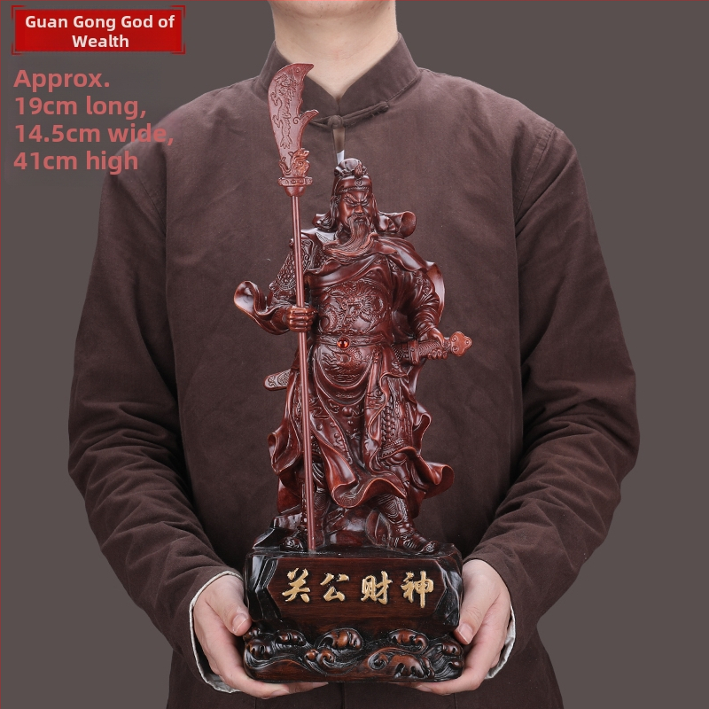 Veľká socha Guan Yu, Boh bohatstva, stojaca socha z živice pre domáce a podnikové uctievanie