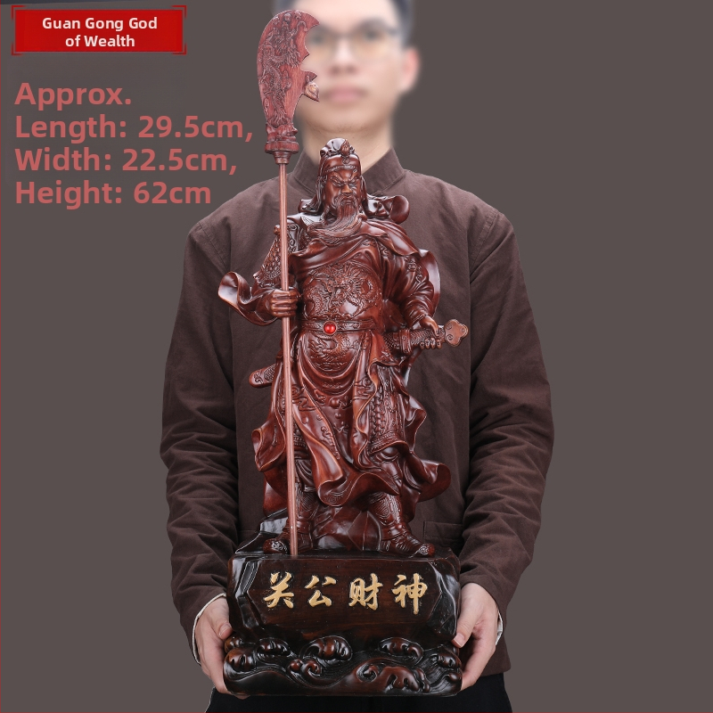 Veľká socha Guan Yu, Boh bohatstva, stojaca socha z živice pre domáce a podnikové uctievanie