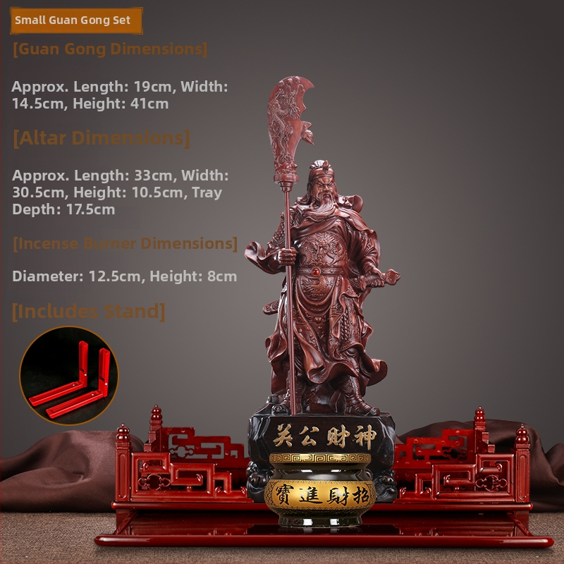 Veľká socha Guan Yu, Boh bohatstva, stojaca socha z živice pre domáce a podnikové uctievanie