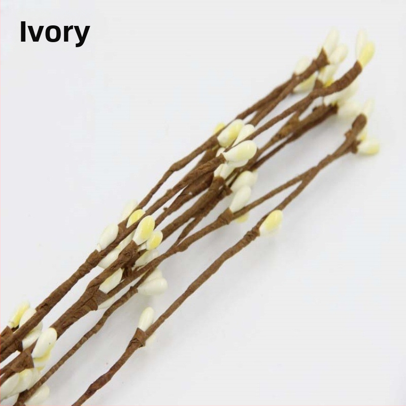 Materiál na tkanie umelej girlandy z ratanu, pevný prút, umelá rastlina, DIY girlanda 40 cm s malými bobuľkami