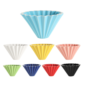 Porcelánový kávový filter pohár Origami štýlu pre kvapkanú prípravu