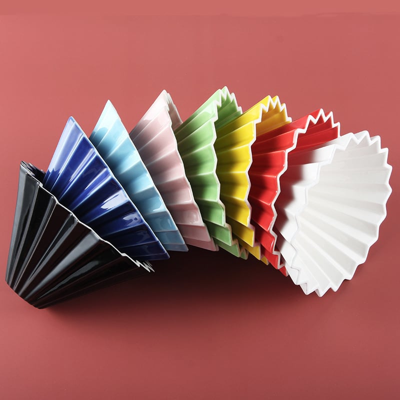 Porcelánový kávový filter pohár Origami štýlu pre kvapkanú prípravu