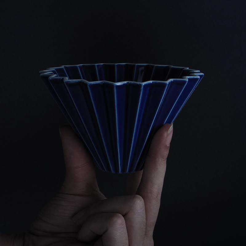 Porcelánový kávový filter pohár Origami štýlu pre kvapkanú prípravu