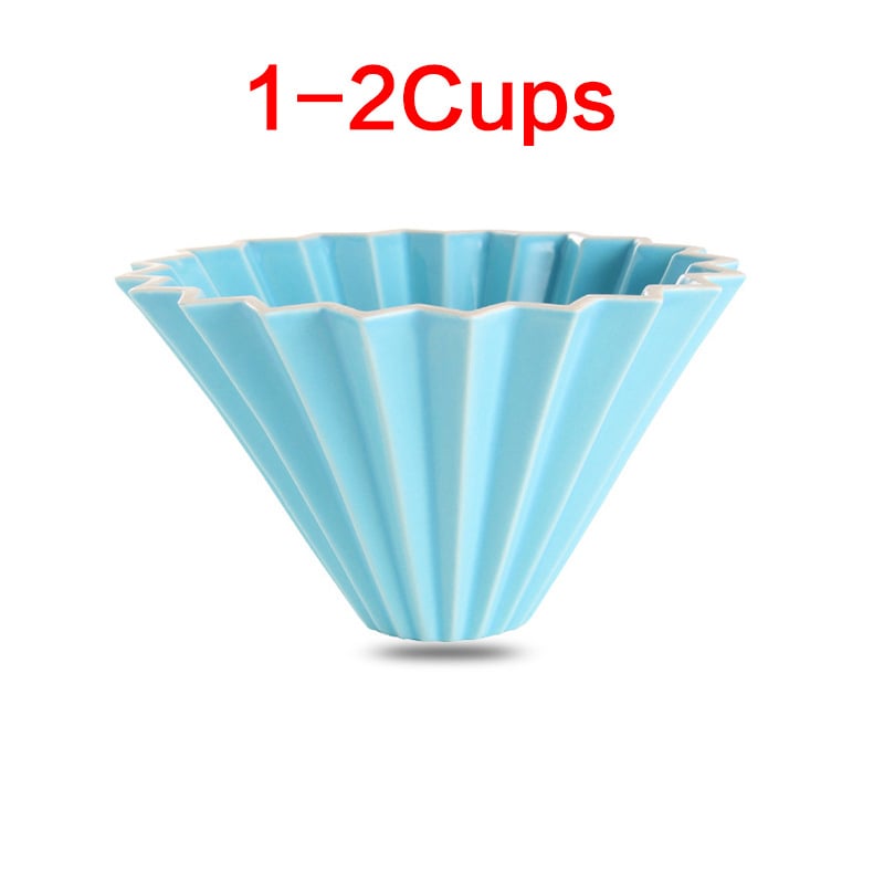 Porcelánový kávový filter pohár Origami štýlu pre kvapkanú prípravu