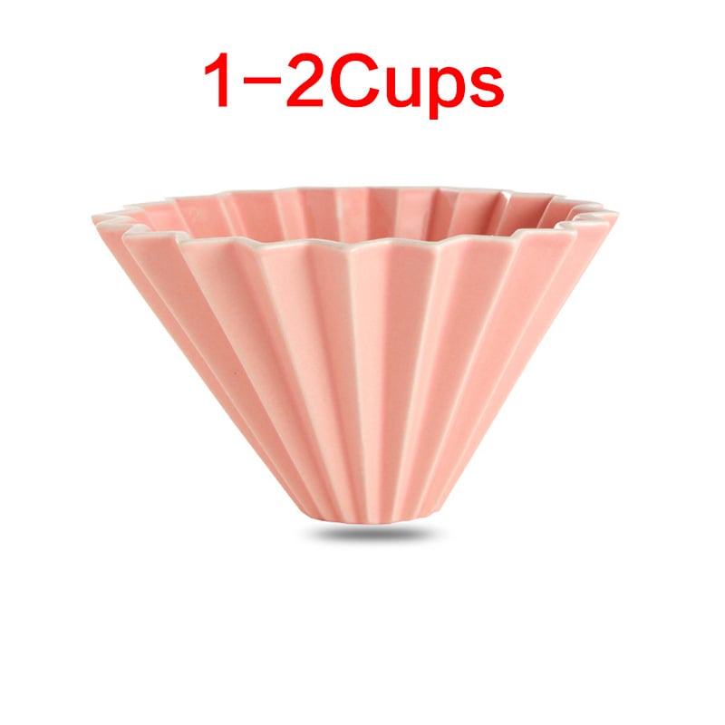 Porcelánový kávový filter pohár Origami štýlu pre kvapkanú prípravu
