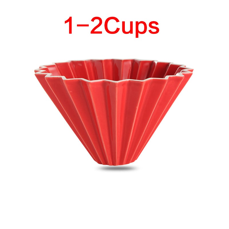 Porcelánový kávový filter pohár Origami štýlu pre kvapkanú prípravu