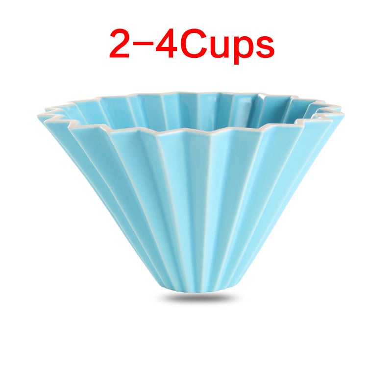 Porcelánový kávový filter pohár Origami štýlu pre kvapkanú prípravu