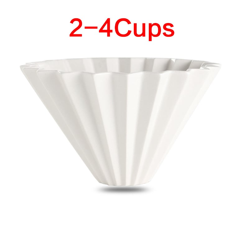 Porcelánový kávový filter pohár Origami štýlu pre kvapkanú prípravu