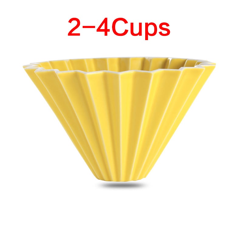 Porcelánový kávový filter pohár Origami štýlu pre kvapkanú prípravu