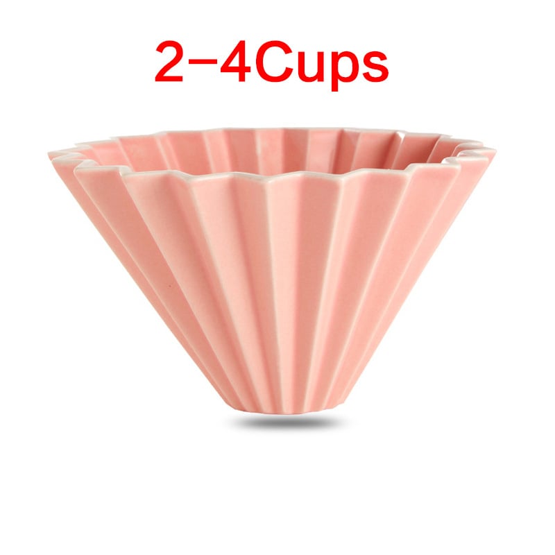 Porcelánový kávový filter pohár Origami štýlu pre kvapkanú prípravu