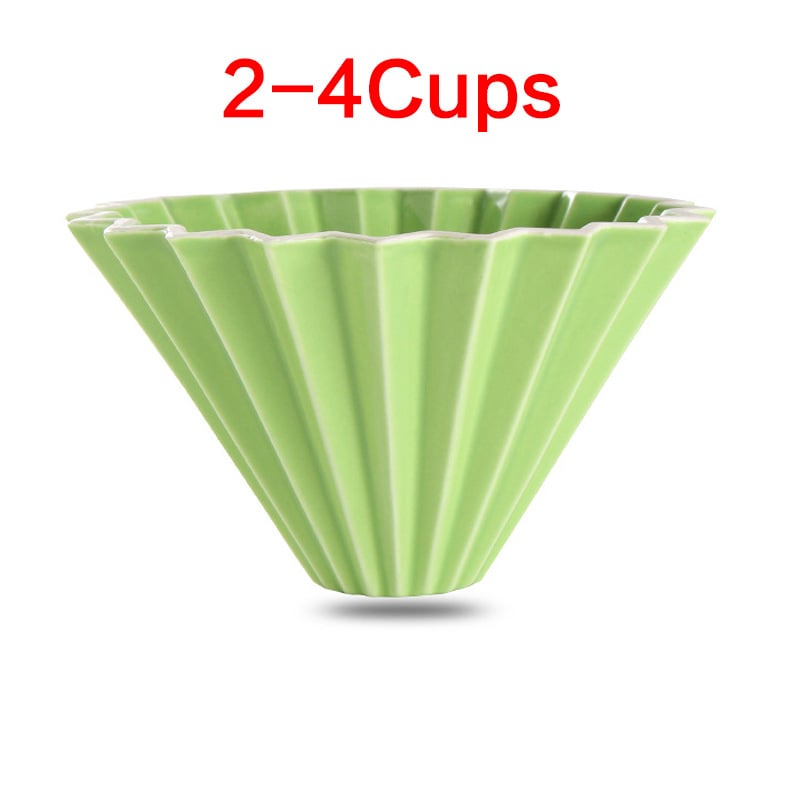 Porcelánový kávový filter pohár Origami štýlu pre kvapkanú prípravu