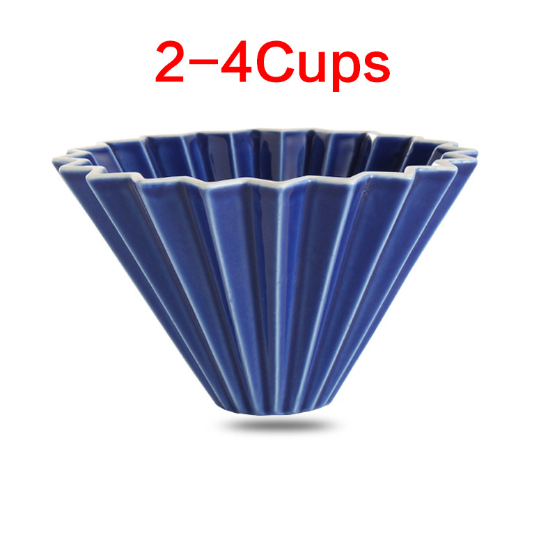 Porcelánový kávový filter pohár Origami štýlu pre kvapkanú prípravu