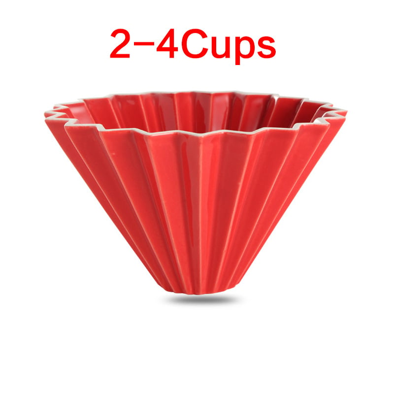 Porcelánový kávový filter pohár Origami štýlu pre kvapkanú prípravu